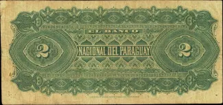 Paraguay 2 Pesos, 1886 reverse
