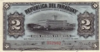 Paraguay 2 Pesos, 1907