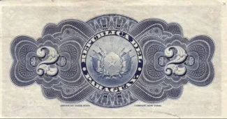 Paraguay 2 Pesos, 1907 reverse