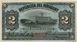 Paraguay 2 Pesos, 1916