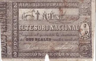 Paraguay 2 Reales, 1860