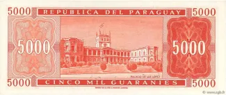 Paraguay 5.000 Guaranies, 1963 reverse