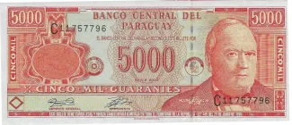 Paraguay 5.000 Guaranies, 2003 image