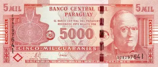 Paraguay 5.000 Guaranies, 2010 image
