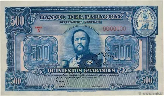 Paraguay 500 Guaranies, 1943 image