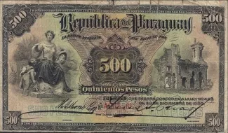Paraguay 500 Pesos, 1920