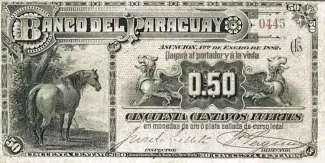 Paraguay 50 Centavos, 1882