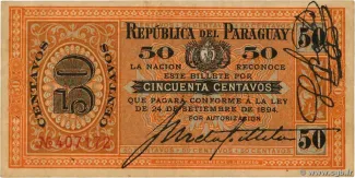 Paraguay 50 Centavos, 1894