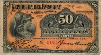 Paraguay 50 Centavos, 1903