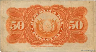Paraguay 50 Centavos, 1903 reverse