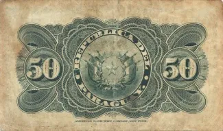 Paraguay 50 Centavos, 1916 reverse