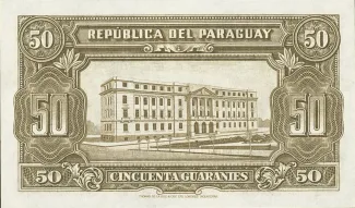 Paraguay 50 Guaranies, 1943 reverse