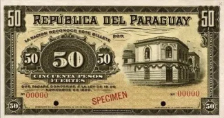 Paraguay 50 Pesos, 1899