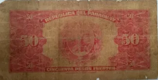 Paraguay 50 Pesos, 1936 reverse