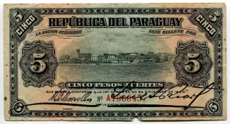 Paraguay 5 Pesos, 1920
