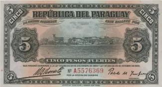Paraguay 5 Pesos, 1923