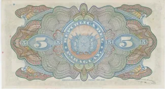 Paraguay 5 Pesos, 1923 reverse