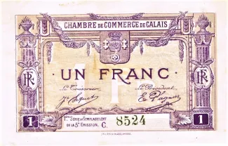 Pas-de-Calais, Department of 1 Franc,  image