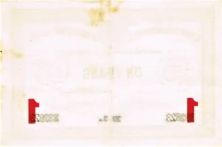 Pas-de-Calais, Department of 1 Franc, 1914 reverse