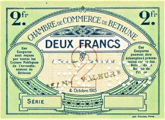 Pas-de-Calais, Department of 2 Francs, 1915 image