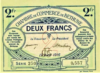 Pas-de-Calais, Department of 2 Francs, 1916 image