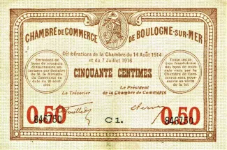 Pas-de-Calais, Department of 50 Centimes, 1914 obverse