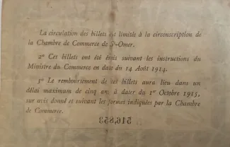Pas-de-Calais, Department of 50 Centimes, 1914 reverse