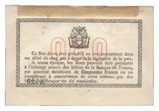 Pas-de-Calais, Department of 50 Centimes, 1915 reverse