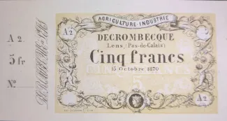 Pas-de-Calais, Department of 5 Francs, 1870 image