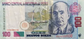 Peru 100 Nuevos Soles, 2001-2006 obverse