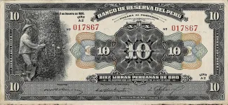 Peru 100 Soles de Oro, 1935 obverse