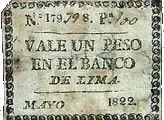 Peru 1 Peso, 1822 obverse