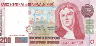 Peru 200 Nuevos Soles, 1995 obverse