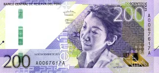 Peru 200 Soles, 2021 obverse