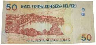 Peru 50 Nuevos Soles, 2001 reverse