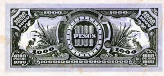 Philippine notgeld 1.000 Pesos, 1945 reverse