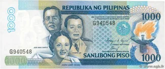 Philippine notgeld 1.000 Piso, 1994 image