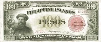 Philippine notgeld 100 Pesos, 1929 image