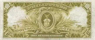 Philippine notgeld 100 Pesos, 1936 reverse