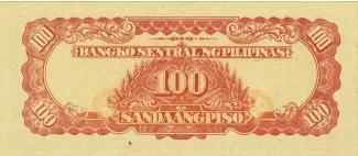 Philippine notgeld 100 Piso, 1944 reverse