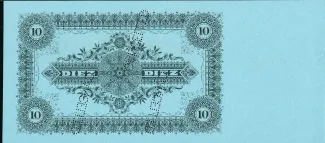 Philippine notgeld 10 Pesos, 1904 reverse