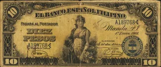Philippine notgeld 10 Pesos, 1908 image