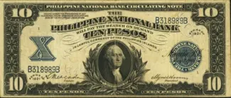 Philippine notgeld 10 Pesos, 1921 image