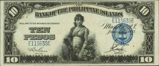 Philippine notgeld 10 Pesos, 1933 image