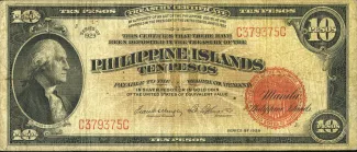 Philippine notgeld 10 Pesos, 1929 image