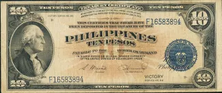 Philippine notgeld 10 Pesos, 1944 image