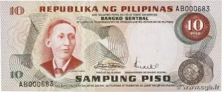 Philippine notgeld 10 Piso, 1972 image