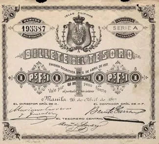 Philippine notgeld 1 Peso, 1877 image