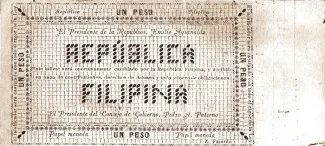 Philippine notgeld 1 Peso, 1899 reverse