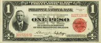 Philippine notgeld 1 Peso, 1924 image